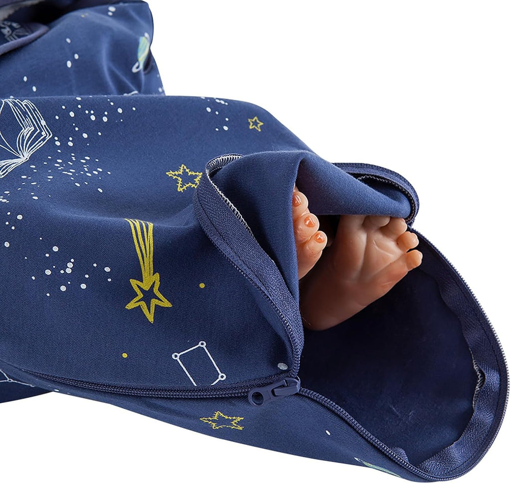 HOUSBAY Baby Swaddle Blanket Boy Girl,Super Soft Material Newborn Adjustable Swaddles for 0-3 Months,2-Way Zipper Sleep Sack 1 Pack