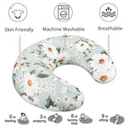 Pea Pod Nursing Pillow Cover Breastfeeding Pillow Slipcover for Moms Soft Breathable Organic Knit Fabric Newborn Infant Feeding Pillow Covers for Baby Girl Boy, Daisy