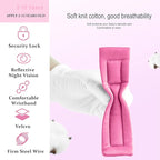 Toddler Harness Walking Leash- Child Anti Lost Wrist Link - Child Safety Harness - Upgrade with Reflective(6.5ft) - for Boys and Girls,Not Easy to Open Without Key (Pink)