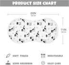 2 Pack Muslin Burp Cloths Collie Dogs Cute White Cotton Baby Burp Cloths Ultra Absorbent Soft Burping Cloth Washcloths for Baby Boys Girls 22x11 Inch