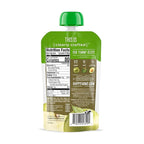 Happy Baby Organics Stage 2 Baby Food Pouches, Gluten Free, Vegan & Healthy Snack, Clearly Crafted Fruit & Veggie Puree, Apples, Kale & Avocados, 4 Ounces (Pack of 16)