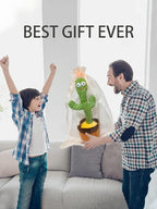 Cactus Baby Toy can be Adjusted Volume, Dancing Singing Musical Gift with LED Light. Baby Toy for Kids Talking Smart Toys, Talking Cactus Exquisite Yarn Bag Packaging