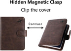 Passport Holder Cover Wallet RFID Blocking Leather Card Case Travel Accessories for Women Men (Z #Chocolate)