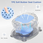 Baby Bath Seat for Babies 5 Months & Up - Non-Slip Bath Seat for Sitting Up, Soft Cushion & Compact Design, Toddler Bathtub Seat