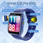 Upgrade Kids Smart Watch for Kids with 32 Puzzle Games HD Camera Video MP3 Player Audio Book Pedometer Flashlight 12/24 hr Kids Watches Gift for 4-12 Year Old Boys Toys for Kids