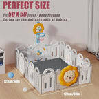 Thick Play Mat for Baby, 50 X 50x 1.3" Memory Foam Playpen Mat,Ultra Soft Tummy Time Mat with Non-Slip Backing, Baby Crawling Mat Child Nursery Rug for Infant, Toddlers, Kids (Dark Gray)