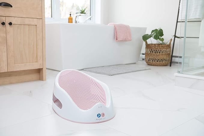 Angelcare Baby Bath Support (Pink) | Ideal for Babies Less Than 6 Months Old (Pack of 2)