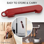 Meat Thermometer Digital with Backlight, Calibration & Hold Function, IP65 Waterproof Food Thermometer for Cooking, Outdoor Grilling, Candy Making