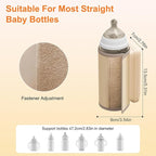 Portable Bottle Warmer for Travel, Rechargeable Bottle Warmer On The Go, Fast Charging & 6 Heating Settings, Leak-Proof, Night Light, Milk Warmer for Breastmilk and Formula