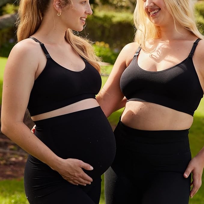 Suekaphin 3 Pack Sports Nursing Bra for Breastfeeding Supportive Bralette Pregnancy Maternity Wirefree Support for Women