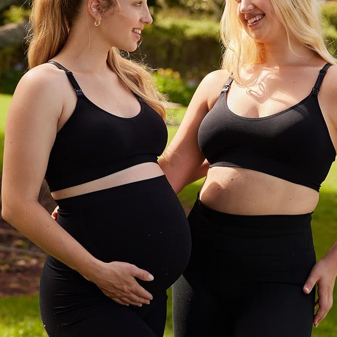 Suekaphin 3 Pack Sports Nursing Bra for Breastfeeding Supportive Bralette Pregnancy Maternity Wirefree Support for Women