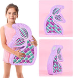 WERNNSAI Mermaid Piñata - Mermaid Party Supplies Piñata Bundle with Blindfold and Bat for Girls Kids Ocean Theme Birthday Party Game Carnival Activity Decorations (16.7" x 12.2" x 3.1")