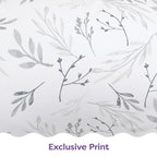 Boppy Nursing Pillow - Ergonomic Bottle & Breastfeeding Pillow with High, Firm, Large Area, Water-Repellent Cushion with Washable Cover; Baby Safety Alliance Verified - Gray Gentle Leaves