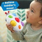 LiKee Fidget Popper Sensory Baby Toys for 10+ Months, Push and Popping Busy Board, Montessori Toys for 1+ Years Old, Airplane Car Travel Toy for Toddlers 1-3 Stress Relief (Ladybug)