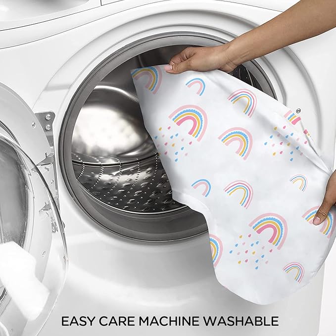 Plushii Nursing Pillow, Breathable Nursing Pillows for Breastfeeding, Breast Feeding Pillows for Mom, Breastfeeding Pillows for Bottle Feeding, Tummy Time, Sitting Support - Rainbow World