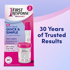 First Response Multi Check Quick & Simple Pregnancy Test Kit, 1 EasyCup Test with Built-in Pregnancy Test Strip, and 2 Rapid Result Pregnancy Tests, 1 Kit
