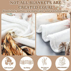 Boho Floral Baby Monthly Milestone Blanket Neutral Bohemian Photo Prop Blanket Personalized Highland Cow Baby Present Pampas Grass Ideas for Newborn Nursery Decor (Brown, Highland Cow)