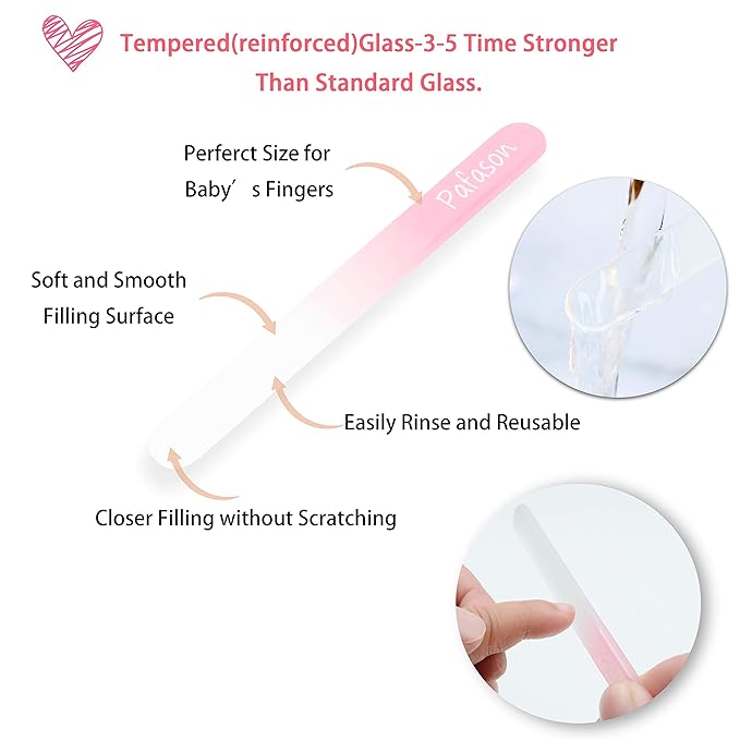 PAFASON Baby Safety Nail Clipper Cutter Trimmer with Nail Catcher and Baby Glass Nail File, Czech Float Glass, Stainless Steel Ideal Gift for Young Children Infant, Newborns Toddlers