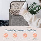 Itzy Ritzy Insulated Bottle Bag – Keeps Bottles Warm or Cool - Holds 3 Bottles and Features Interior Pocket for Ice Pack (Not Included), Grayson