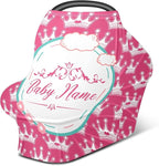 Baby Car Seat Stroller Cover Nursing Cover New Mom Breastfeeding Scarf Soft Stretchy Infant Carrier Cover Car Canopy Coverage