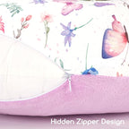 Nursing Pillow Cover 1 Pack, Minky Removable Nursing Pillowcase for Breastfeeding Pillows, Reversible Feeding Slipcover for Baby Boys/Girls, Super Soft Comfortable (Butterfly)