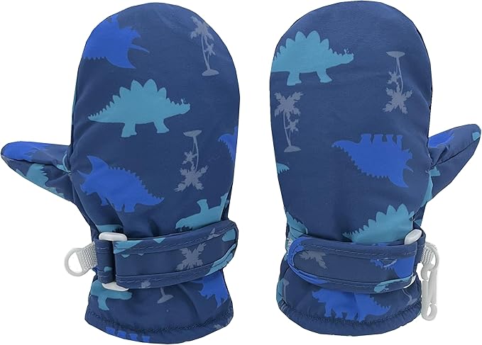 Toddler Gloves Kids Mittens Winter Warm Lined Fleece Gloves Waterproof Snow Baby Mitten for Boys Girls