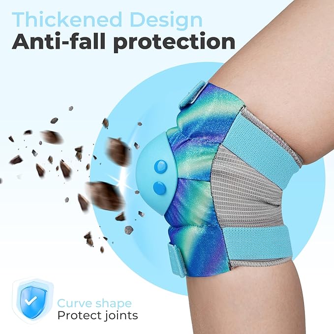 BOSONER Kids/Youth Knee Pad Elbow Pads for Roller Skates Cycling BMX Bike Skateboard Inline Rollerblading, Skating Skatings Scooter Riding Sports