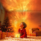 VoMii Ocean Wave Projector Light,16 Colors Luminorthe Cube Lamp with Dynamic Wave Effect,Northern Lights Projector Ambient Lighting with Remote for Bed Room Classroom Decor