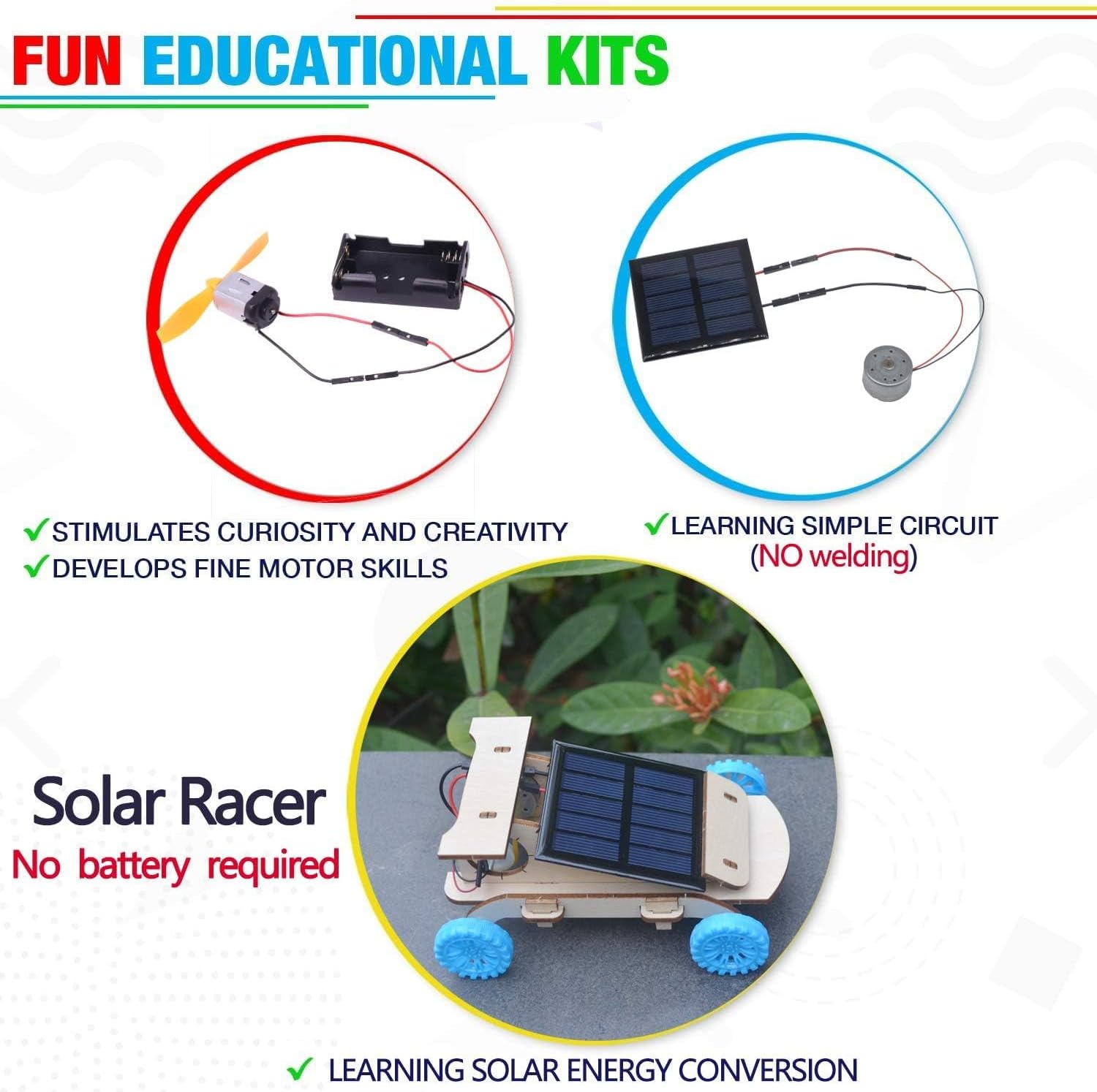 STEM Kits for Kids Age 8-10-12-14, Science Projects for Kids Ages 8-12, Stem Building Toys for Boys Age 8 9 10 12 13 14, Solar Car & STEM Activities Engineering Kits, Gifts for Boys