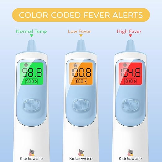 Ear and Forehead Baby Thermometer for Infants to Adults Termometro Digital Baby Stuff Instant Read Ear Thermometer for Kids or Touchless Forehead Thermometer