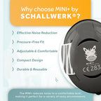 Schallwerk ® Mini+ Baby Ear Muffs – Infant Noise Cancelling Headphones, Toddler Ear Protection, Baby Headphones for Noise
