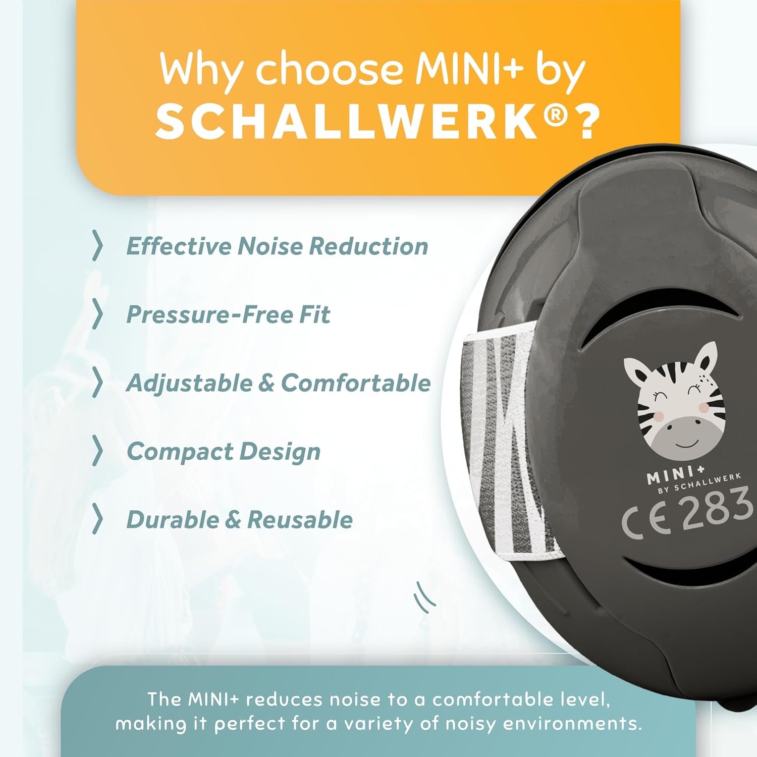 Schallwerk ® Mini+ Baby Ear Muffs – Infant Noise Cancelling Headphones, Toddler Ear Protection, Baby Headphones for Noise