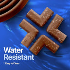 Furniture Edge 16.2ft & Corner Guards | Protective Foam Cushion | 15ft Bumper 4 Adhesive Childsafe Corners | Baby Child Proofing Foam Set and Safe for Table, Fireplace, Countertop | Brown