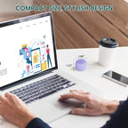 White Noise Machine Babelio Mini Sound Machine for Adults Kids Baby | 15 Non-looping Sounds | Timer | Easy to Pocket and Travel - Purple