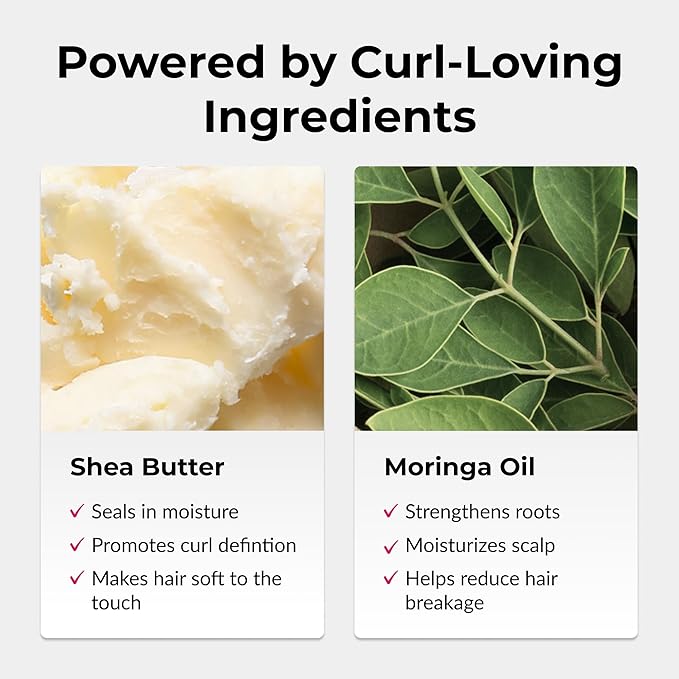 Love Ur Curls - Shampoo & Conditioner Set with All in One Curl Cream Styler for Kinky & Coily Hair, 3 Step System for Repair and Moisturizing