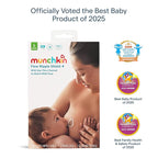 Munchkin® Flow Nipple Shield + with See-Thru Channel to Watch Milk Flow - Nurse Confidently and Meet Your Breastfeeding Goals, Silicone - 20mm