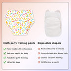 Baby Cotton Training Pants 6 Packs Toilet Training Underpants Absorbent Toddler Potty Training Underwear 2T-5T