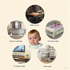 Edge Protector Strip, Corner Protector Baby,Corner Protectors for Furniture with3M Adhesiveft，Crib Rail Covers for Teething Safe for Table, Fireplace (0.6x0.6 in Width 13.1 ft Length)