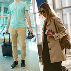 Passport Holder Cover Travel Wallet RFID Blocking Passport Wallets Family Organization Personalized Wallet Case for Men and Women Travel Must Haves(Rose gold)