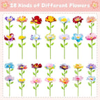 M SANMERSEN Toys Accessories Flower Bouquet Craft Kits Accessories for Making Flowers, DIY Arts & Crafts Accessories-Flowers Market Toy Parts for Kids Toddler Ages 4 5 6 7 8 Year Old Boys