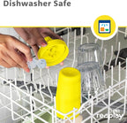 Re-Play Sippy Cups for Toddlers - 10 Oz. Reusable Spill Proof Cups for Kids, Dishwasher/Microwave Safe - Made in USA - Set of 4-3.13" x 6.25" - Preschool