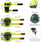 DaCool Kids Bike Helmet Set Skateboard Knee Pads - Kids Helmet Elbow Pads Wrist Guards Adjustable for 3~10yrs Girl Boy Kids Protective Gear Set for Sport Cycling Bike Roller Skating Scooter