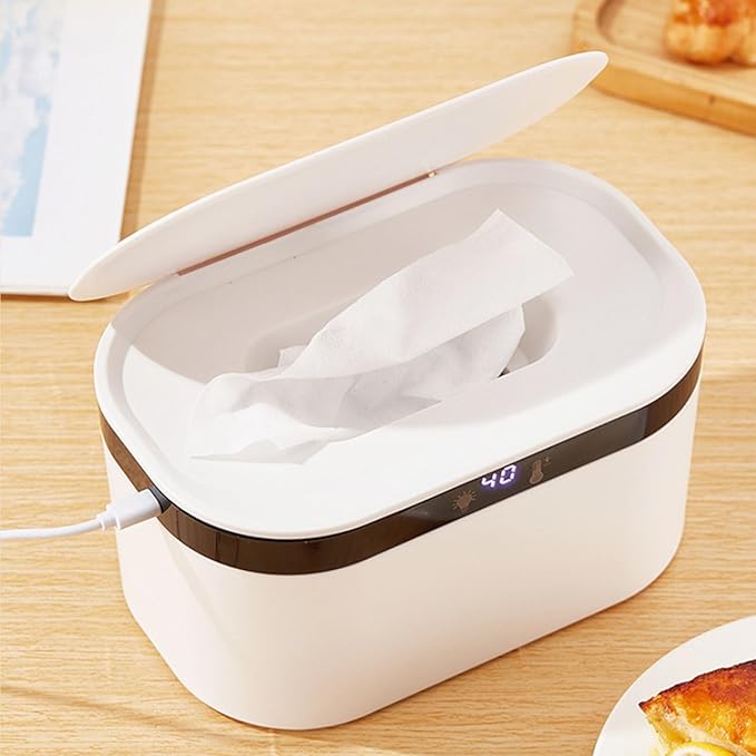 Baby Wipe Warmer with Nightlight Motion Sensor,Baby Wipe Warmer with Advanced Gentle Night Light Wet Wipes Warmer Diaper Wipe Warmer Keeps Wipes Warm and Moist for Baby Nursery