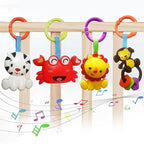 Baby Toys, Cartoon Animal Hanging Rattle Toys, Handbells Baby Rattles, Baby Bed Crib Car Seat Travel Stroller Toys for Infant, Best Birthday Gift for Newborn, 4 Pack