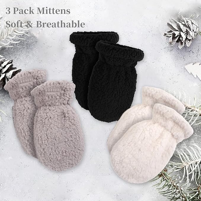 Zsedrut Baby Boys Winter Glove Warm Toddler Infant Girls Mittens Fleece Lined Gloves 1-7 Years