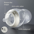 Tommee Tippee Easiwarm Bottle Warmer, Warms Breast Milk and Formula Bottles, Automatic Timer, One-Dial Operation+ Natural Start Anti-Colic 5 oz BPA Free Newborn Bottles, Slow Flow Breast-Like Nipple