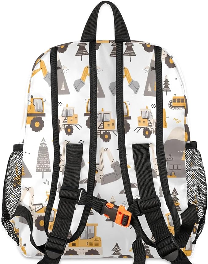 Toddler Backpack for Boys Girls - 12 Inch Cartoon Excavator Kids Backpack Preschool Kindergarten Backpack Lightweight Waterproof Schoolbag Book Bag for School