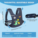 JXM Safety Harness for Active Childs with Quick Grab Handle, Teens Youth Secure Walking Harness with Autism Awareness and Pouch, Adjustable Tether Leash for Autism ADHD Special Needs Child Kids