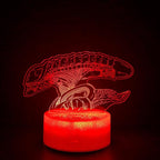 3D Alien Night Light, Monster Illusion Table Lamp with 16 Colors Remote Control Touch Lamp LED USB Night Light Desk Lamps Room Decorations Home Decor Holiday Birthday Light