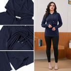 GINKANA Women's Nursing Hoodie Sweatshirt Long Sleeves Breastfeeding Maternity Tops Casual Clothes